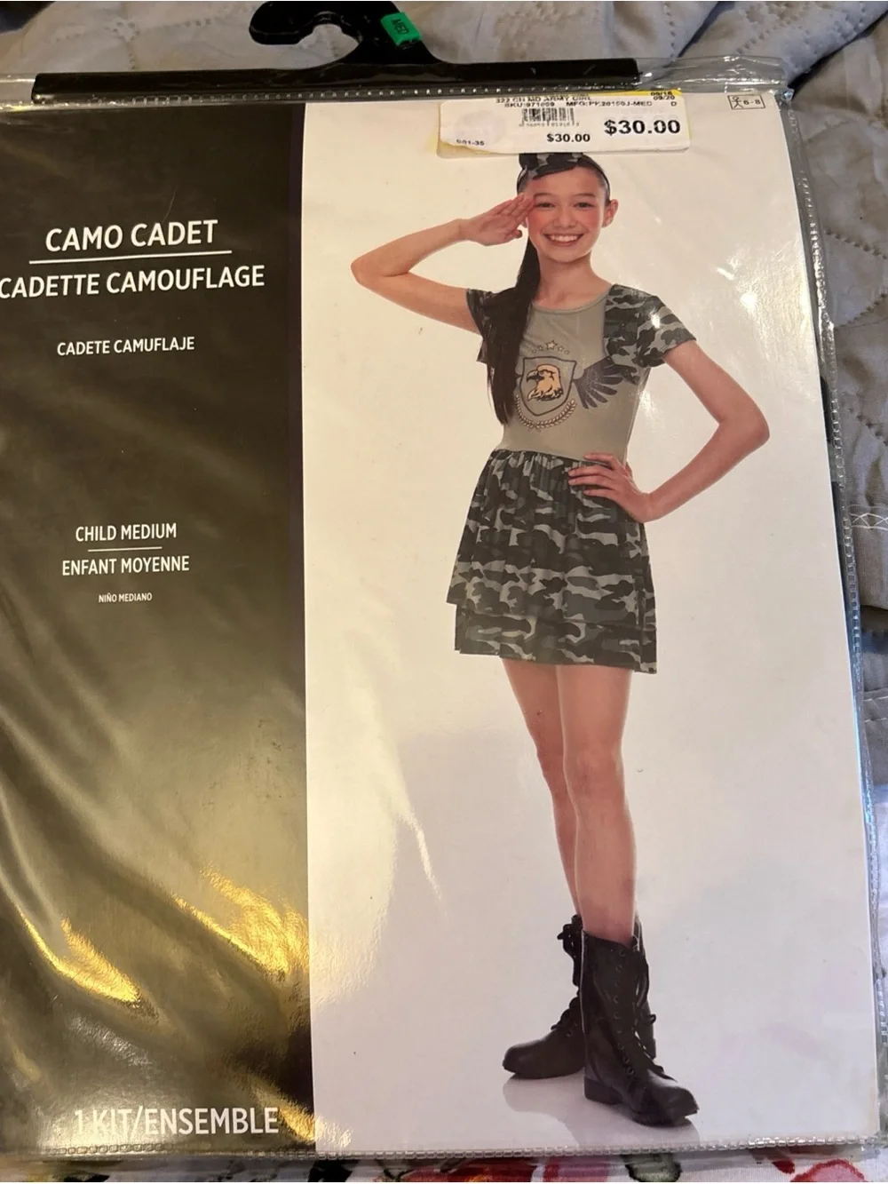 Camo Cadet Girls' Camouflage Dress - Green Camo